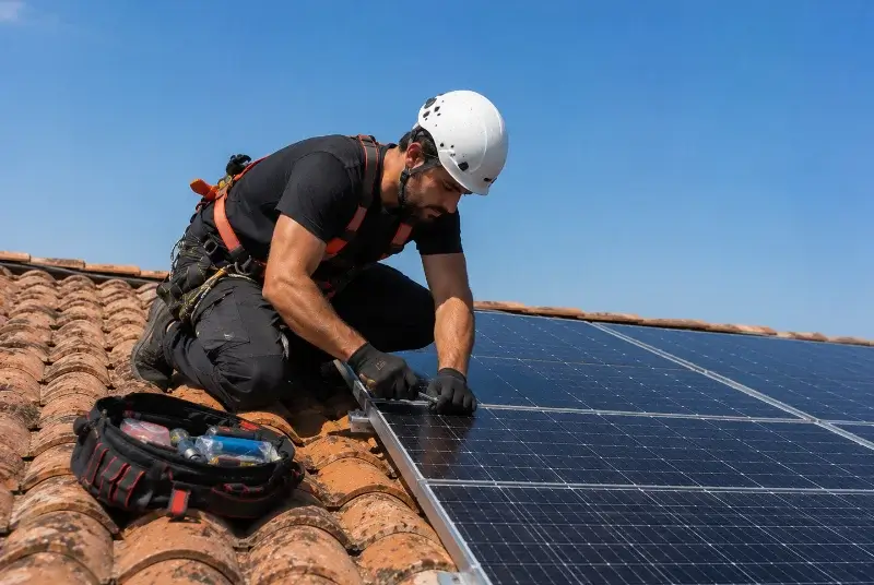 Maintenance et monitoring de panneaux solaires à Saint-Gervais-sur-Mare