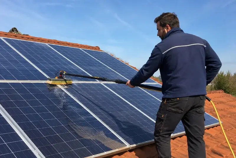 Nettoyage et entretien de panneaux solaires à Saint-Gervais-sur-Mare